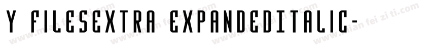 Y FilesExtra ExpandedItalic字体转换